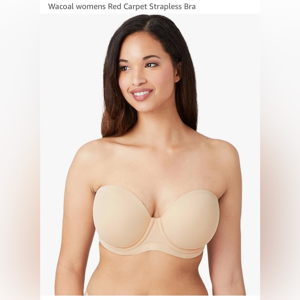 Wacoal red carpet strapless bra naturally nude 36DDD/ F